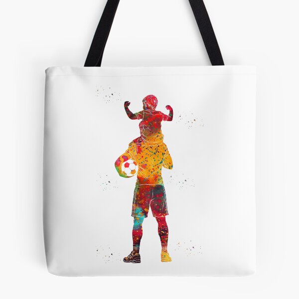 Item preview, Father and Son Soccer Silhouette Art designed and sold by Liededrom..