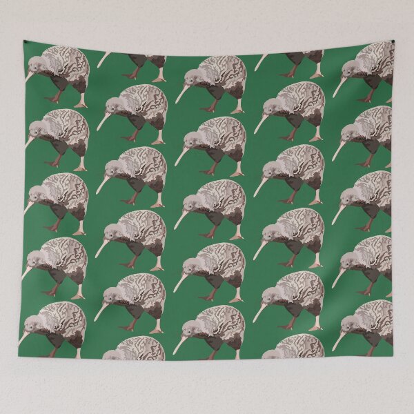 Item preview, Great Spotted Kiwi New Zealand Wildlife Bird designed and sold by PrettylittlepastelUk.