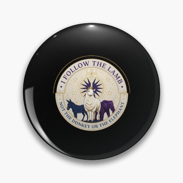 Item preview, I Follow The Lamb Not The Donkey Or Elephant Bible Quote designed and sold by Redgiant87x.