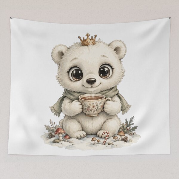 Item preview, Polar Bear Cocoa Crown Christmas designed and sold by Faelottie.