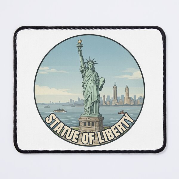 Item preview, Statue of Liberty Travel Badge – New York USA Vintage Souvenir designed and sold by DesignMaxa.