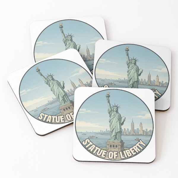 Item preview, Statue of Liberty Travel Badge – New York USA Vintage Souvenir designed and sold by DesignMaxa.