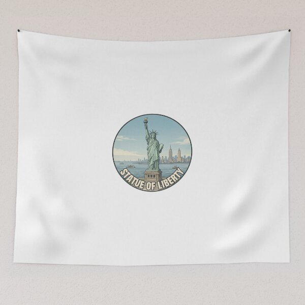 Item preview, Statue of Liberty Travel Badge – New York USA Vintage Souvenir designed and sold by DesignMaxa.