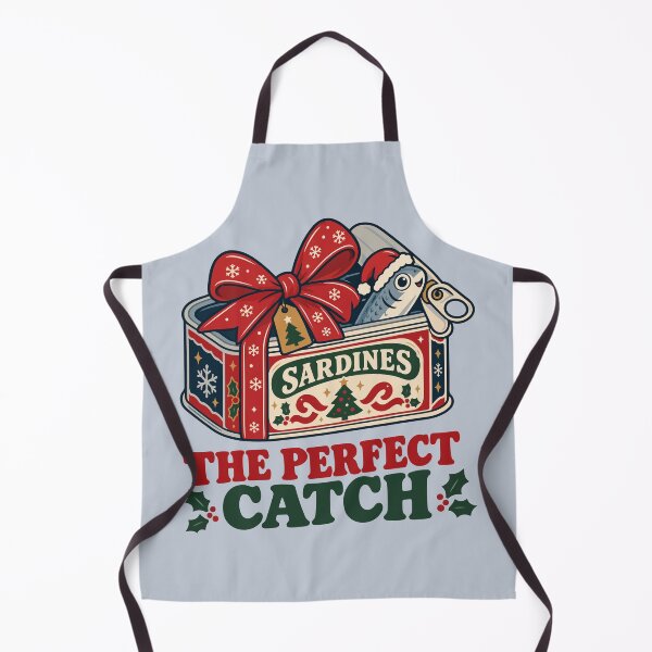 Item preview, The Perfect Catch Christmas Sardines – Funny Vintage Holiday Seafood Gift Design designed and sold by Skryp-art.