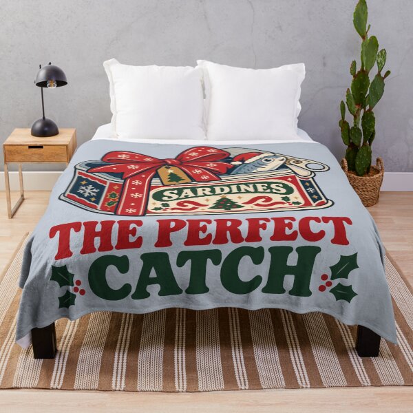 Item preview, The Perfect Catch Christmas Sardines – Funny Vintage Holiday Seafood Gift Design designed and sold by Skryp-art.
