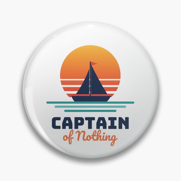 Item preview, Captain of Nothing Funny Sailboat Retro Sunset designed and sold by RudderlessArt.