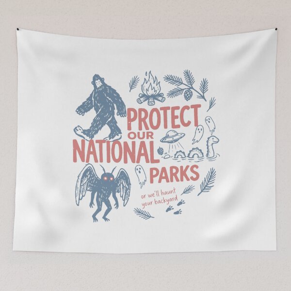 Item preview, Protect Our National Parks - Funny Halloween - Spooky Halloween Lover Outdoor designed and sold by Johnstudioart.
