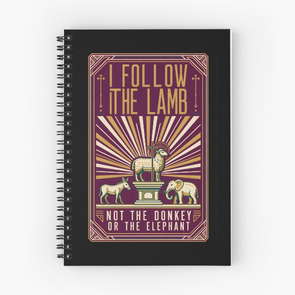 Item preview, I Follow The Lamb Not The Donkey Or Elephant Faith designed and sold by Redgiant87x.