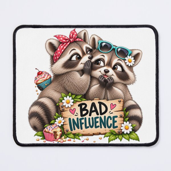 Item preview, Bad Influence Raccoon Besties designed and sold by J-CCreations.