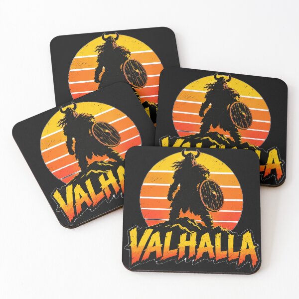 Item preview, Retro Sunset Viking Valhalla Typography 80s designed and sold by ValhallaHub.