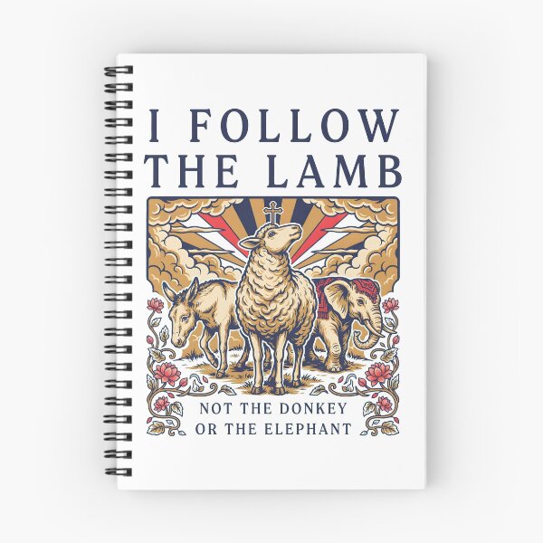 Item preview, I Follow The Lamb Not The Donkey Or Elephant Bible Verse designed and sold by Redgiant87x.