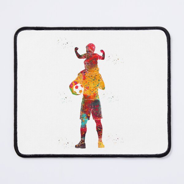 Item preview, Soccer Dad and Son Watercolor Art designed and sold by Liededrom..