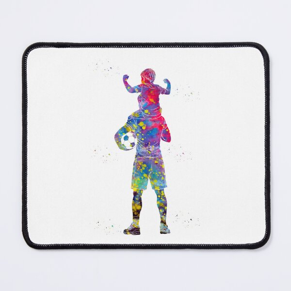 Item preview, Soccer Dad and Son Watercolor Art designed and sold by Liededrom..