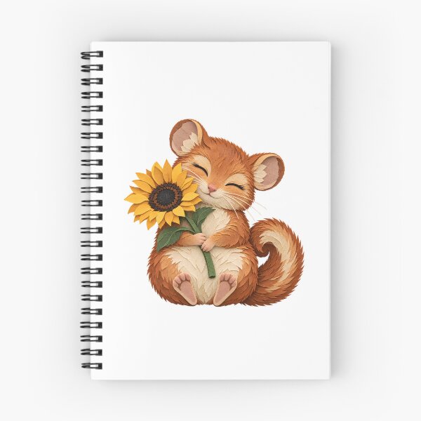 Item preview, Sleepy Dormouse with Sunflower designed and sold by The-Art-of-D.