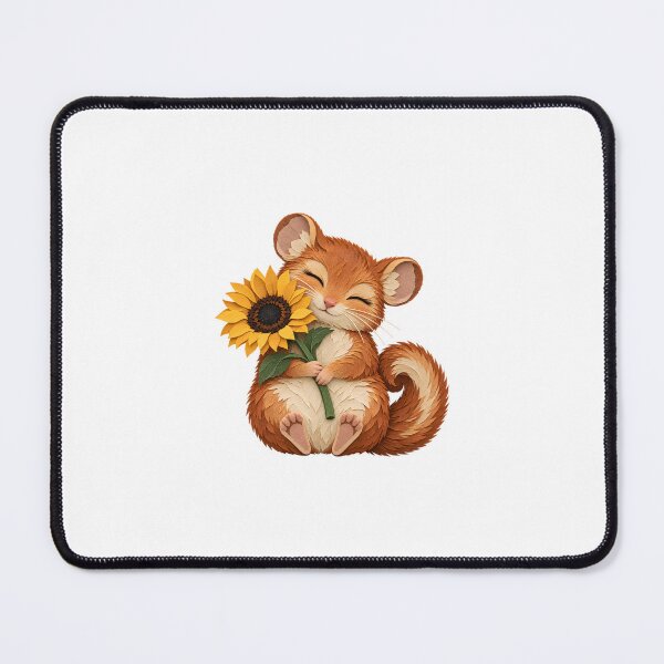 Item preview, Sleepy Dormouse with Sunflower designed and sold by The-Art-of-D.