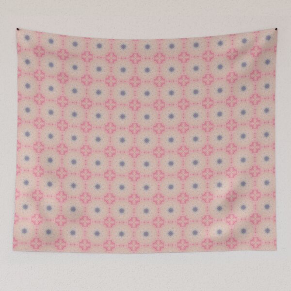 Item preview, Rose Pink Warm Sand Octagonal Tile Pattern Mandala - Throw Pillow designed and sold by ArithraStudio.