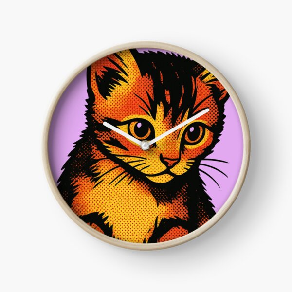 Item preview, Cute Orange Tabby Kitten Pop Art designed and sold by UltarOutfit.