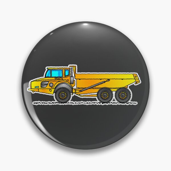 Item preview, Articulated Dump Truck Construction Vehicle Illustration designed and sold by themagiccrayons.