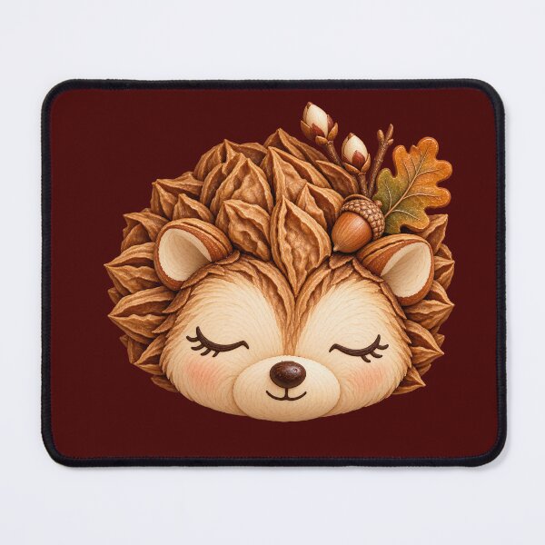 Item preview, Cute hedgehog in the autumn leaves designed and sold by Kisho.