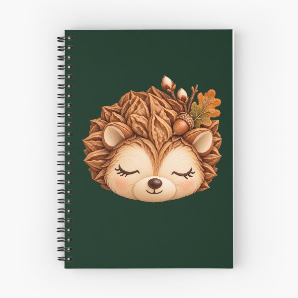 Item preview, Cute hedgehog in the autumn leaves designed and sold by Kisho.