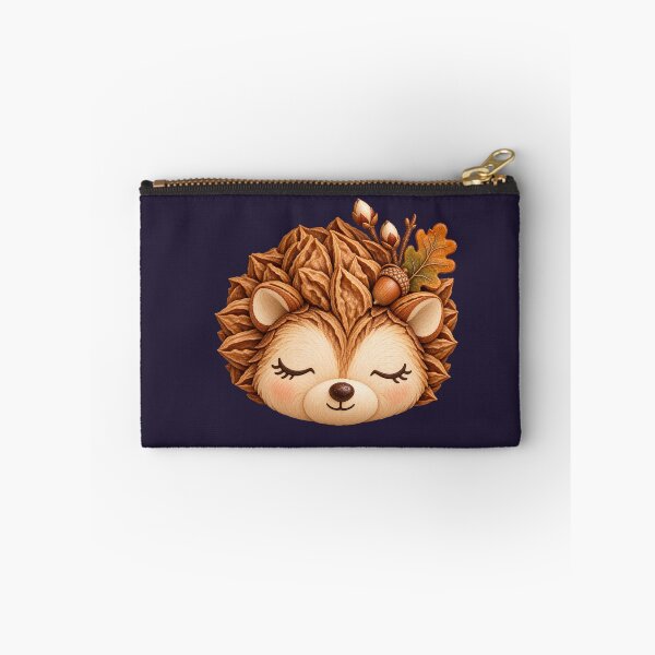 Item preview, Cute hedgehog in the autumn leaves designed and sold by Kisho.