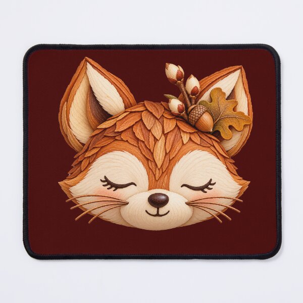 Item preview, Cute fox in the autumn leaves designed and sold by Kisho.