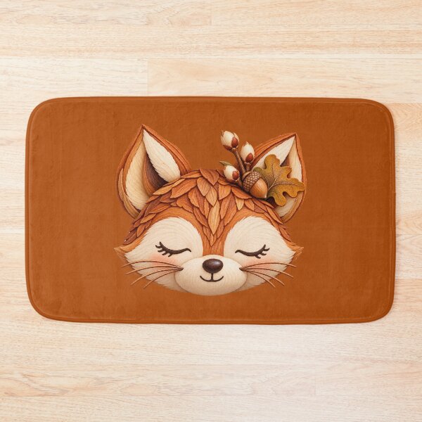 Item preview, Cute fox in the autumn leaves designed and sold by Kisho.