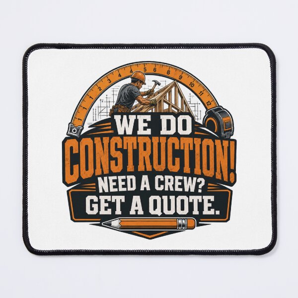 Item preview, We Do Construction! Need A Crew? Get a Quote. designed and sold by GoodPlaceToShop.