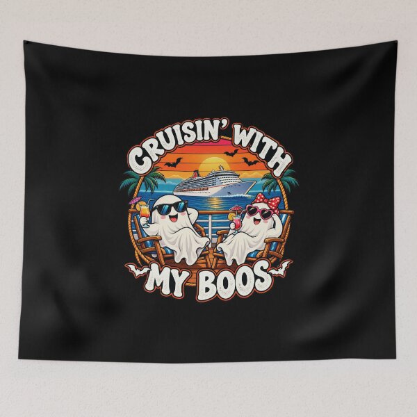 Item preview, Halloween Cruise Couple Cruisin' With My Boos designed and sold by anapldv.
