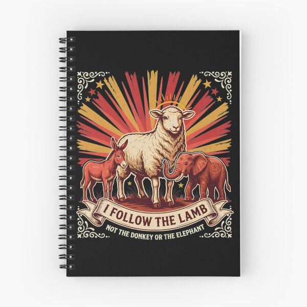 Item preview,  I Follow The Lamb Not The Donkey Or Elephant Biblical Faith designed and sold by Redgiant87x.