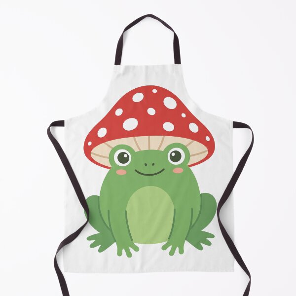 Artikelvorschau, Niedlicher grüner Frosch auf Pilz – Cottagecore-Ästhetik entworfen und verkauft von luxury-style.