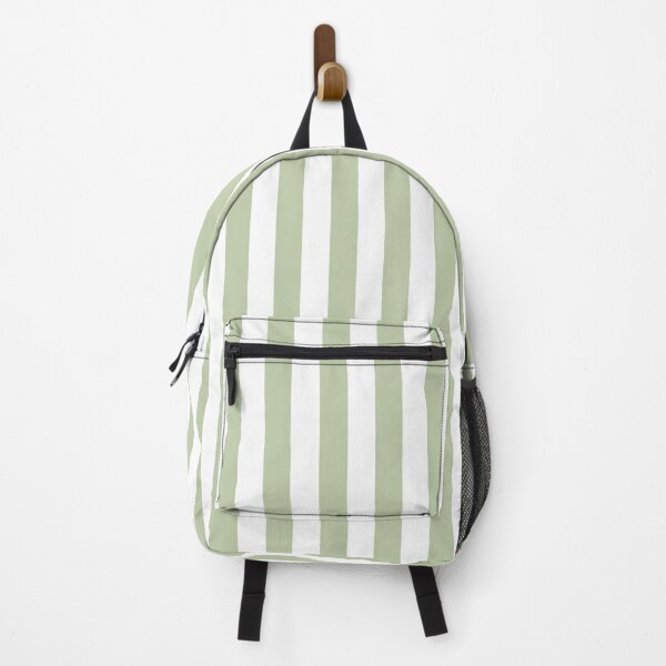 Item preview, Cabana stripes in sage green and white designed and sold by RishabhArts1.