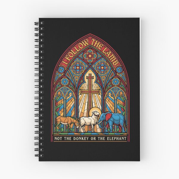 Item preview, I Follow The Lamb Not The Donkey Or Elephant Religious Statement designed and sold by Redgiant87x.