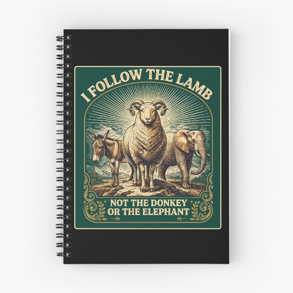 Item preview, I Follow The Lamb Not The Donkey Or Elephant Christian  designed and sold by Redgiant87x.