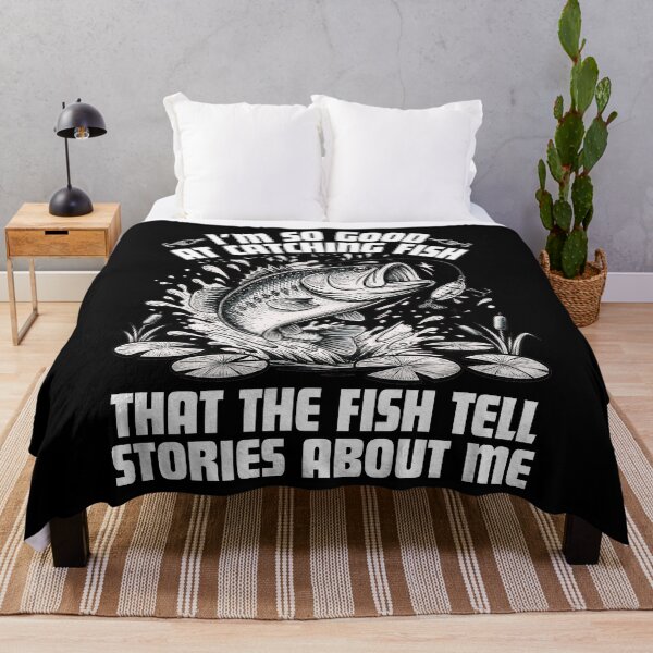 Item preview, I'm So Good at Catching Fish That Fish Tell Stories About Me – Funny Fishing Shirt for Anglers designed and sold by Teetreasure2.