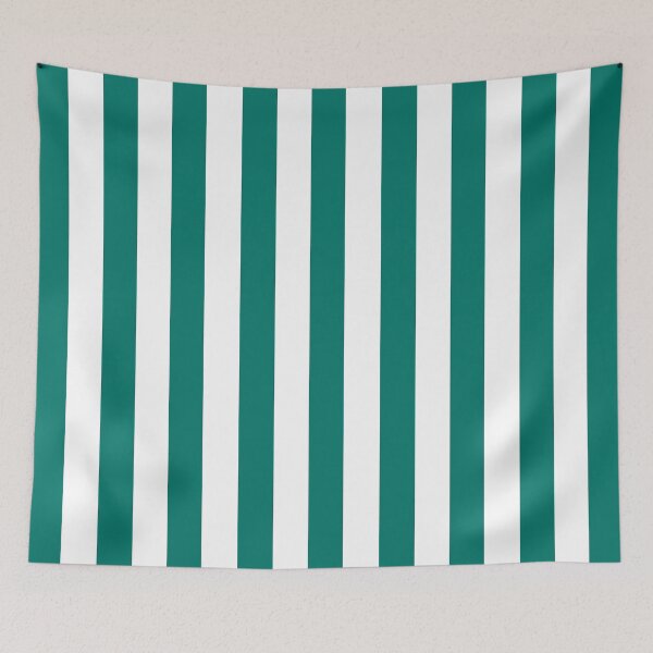 Item preview, Cabana stripes in jade green and white designed and sold by RishabhArts1.