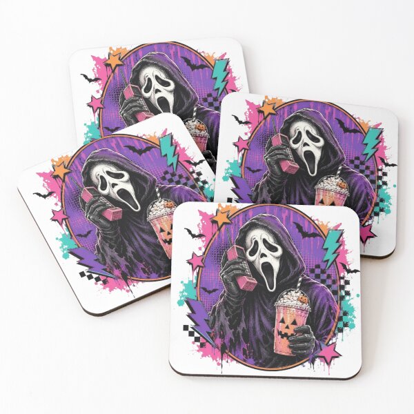 Item preview, Halloween Horror Ghost Face Hooded Scary Mask designed and sold by Thread&Fable.