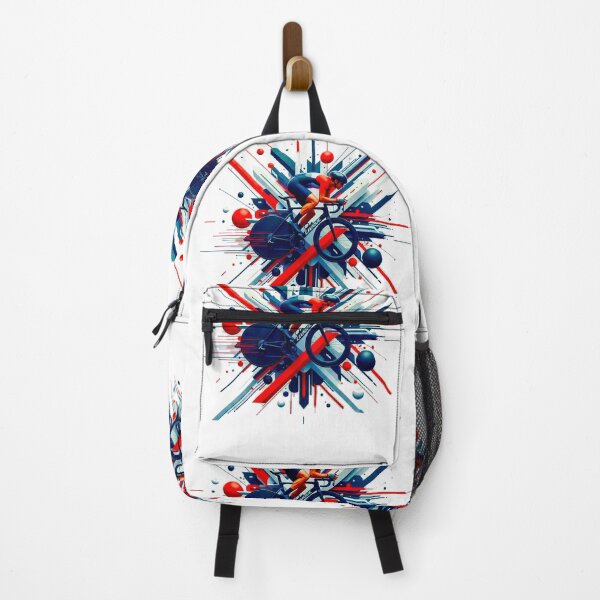 Item preview, Red Abstract Cyclist designed and sold by RICAMTP.