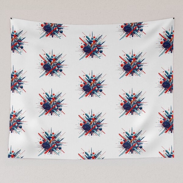Item preview, Red Abstract Cyclist designed and sold by RICAMTP.
