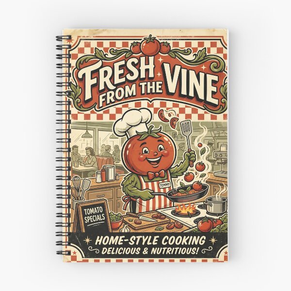 Item preview, Vintage Cartoon Tomato Chef Poster designed and sold by JC Art Creations.