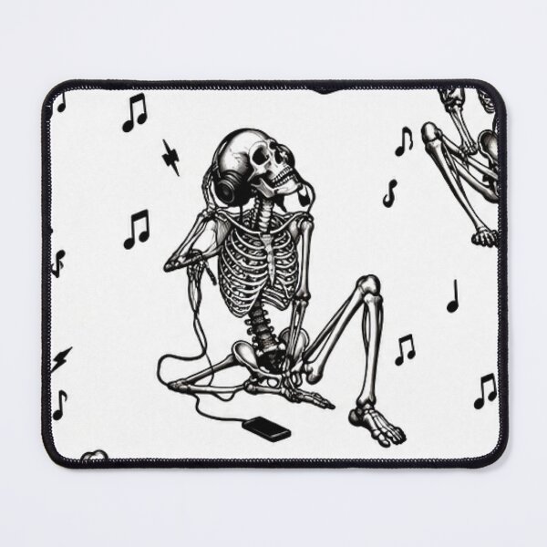 Item preview, "Light Beats" - Light Background Music Skeleton Pattern designed and sold by cabuks.
