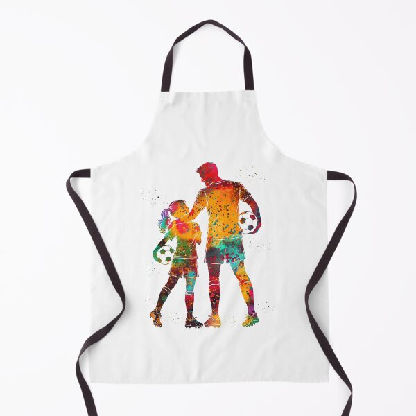 Item preview, Soccer Dad and Daughter Watercolor Art designed and sold by Liededrom..