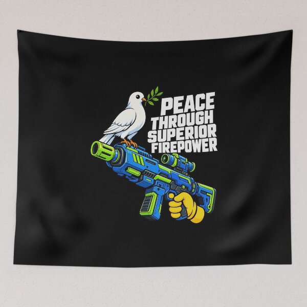 Item preview, Peace Through Superior Firepower Dove designed and sold by anapldv.