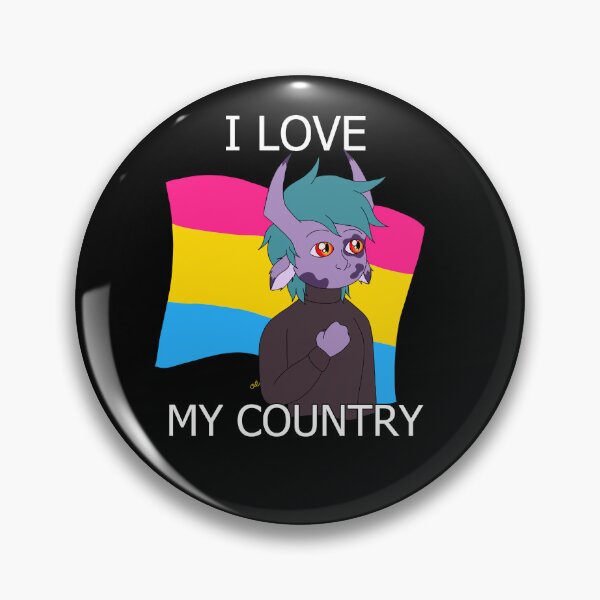 Item preview, I love my country pansexual pride designed and sold by OlliezVulpes.