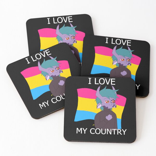 Item preview, I love my country pansexual pride designed and sold by OlliezVulpes.