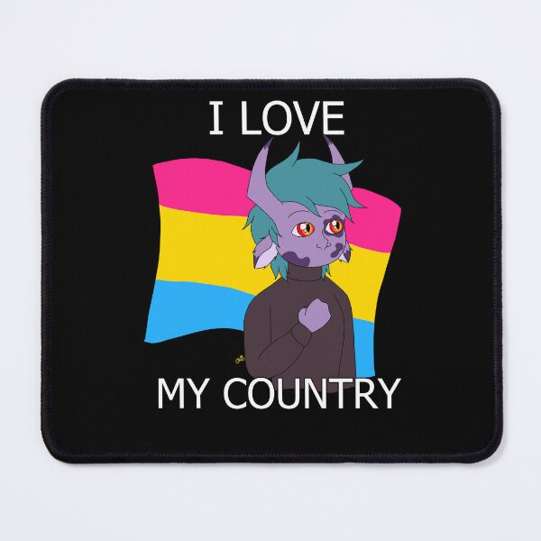 Item preview, I love my country pansexual pride designed and sold by OlliezVulpes.