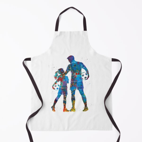 Item preview, Soccer Dad and Daughter Watercolor Art designed and sold by Liededrom..