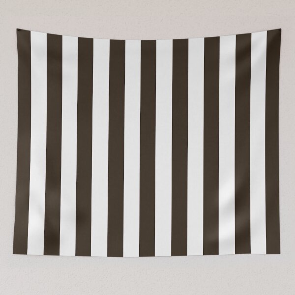Item preview, Cabana stripes in chocolate brown and white designed and sold by RishabhArts1.