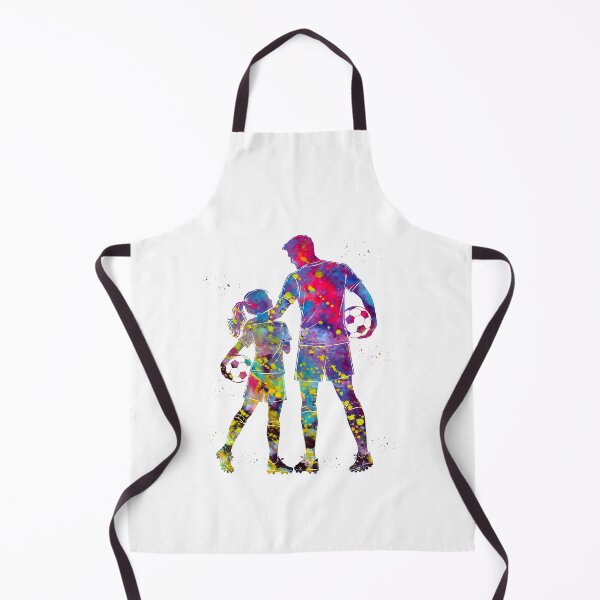 Item preview, Soccer Dad and Daughter Watercolor Art designed and sold by Liededrom..
