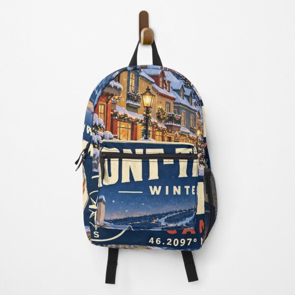 Item preview, Mont-Tremblant Winter Escape – Quebec Canada Retro Travel designed and sold by naturalsurvival.